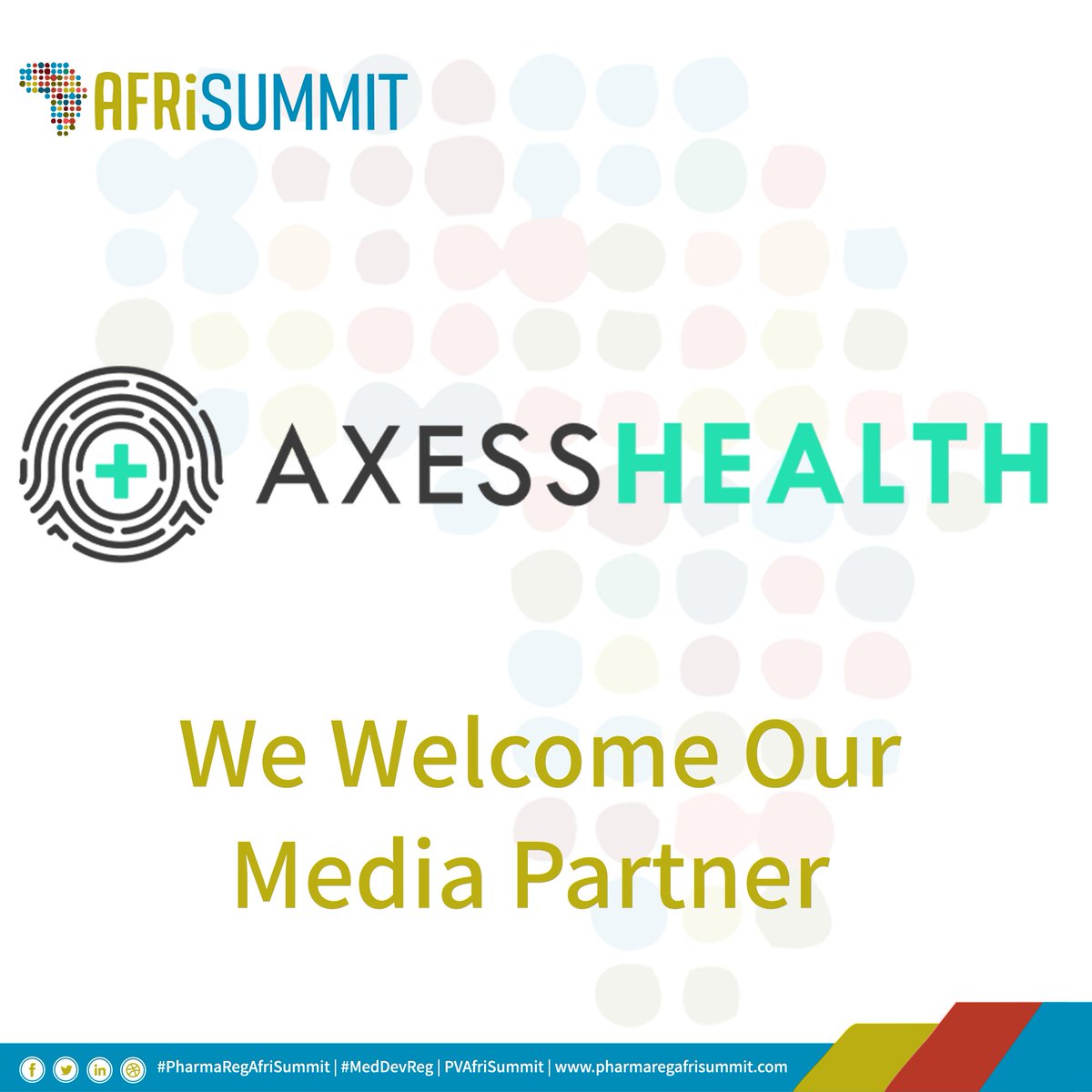 AfriReg's tweet photo. #AfriSummit would like to welcome our #media #partner @AxessHealth !

Sign-up for free at: https://t.co/6ASGV20EtE &amp; For more information, please visit: https://t.co/u7CA9enJcA

#africa #Pharmacists #RegulatoryAffairs #MedicalDevice #QPPV #HealthcareSummit #IndustryEvent https://t.co/lFYTK6W12b