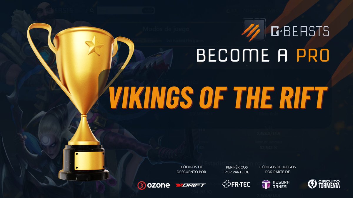 Y llegó el momento 🔥MÁS ESPERADO🔥

Muchísimas felicidades a @VikingsRift,  ganadores de los torneos BECOME A PRO💙😎🔥
<a href="/misterplatano/">Señor Plátano</a>
<a href="/Hygon02/">Hygon</a> 
<a href="/Coaal_/">Coaal</a> 
<a href="/daniTorn/">Dani Torn</a>
<a href="/_xandre_1/">xandremagno</a> 
<a href="/DAFenosa/">DAFenosa</a>