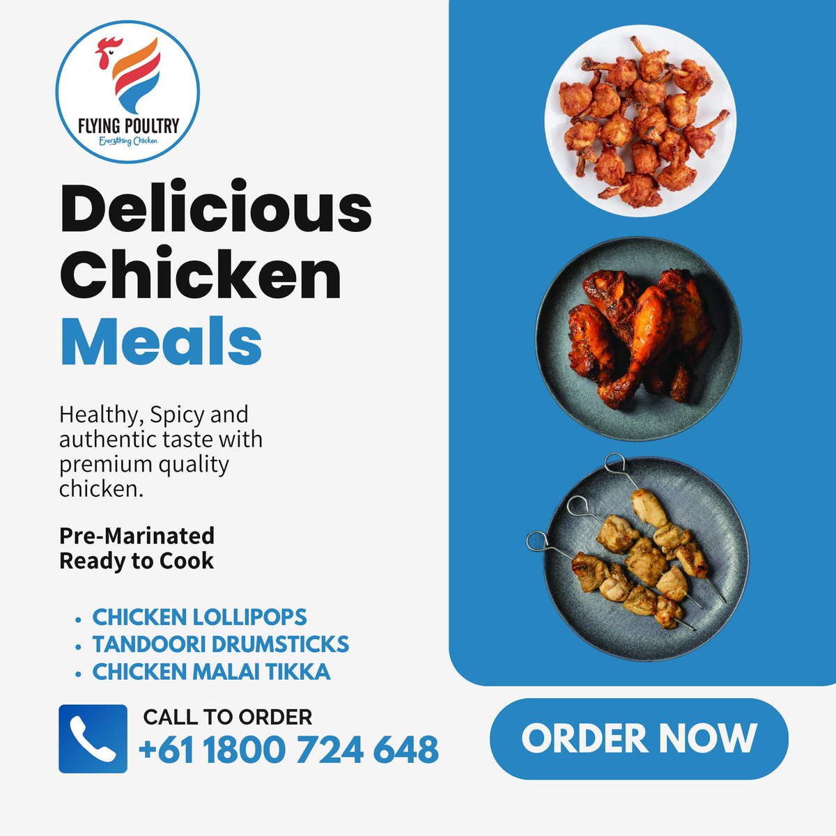FlyingPoultry's tweet photo. Chicken Meals
Ready to Cook
Pre-Marinated
Order Now @ +61 1800 724 648

#shareus #Australia #TrendingNow #reelsinstagram #australia #healthyeating #indiansinsydney #MELBOURNE #viral #sydney #chicken #melbourne #tandoorichicken #contest #bbq #reels #schnitzel #healthylifestyle https://t.co/569UnfIj3z