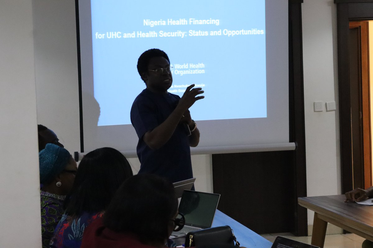 talkhealth9ja's tweet photo. "Health is not just about well-being, it's the backbone of a nation's economy. - Dr. Francis Ukwujie, health economist @WHONigeria 
#HealthSectorReform https://t.co/wPEOu7ZbEn