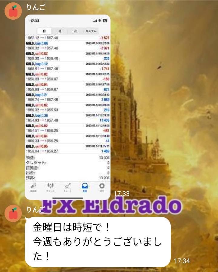 FX_Eldorado's tweet photo. 本日も稼働メンバーさん無事に利確終了⭕️

安定して時短稼働でも利益積み上げています👍

仕事をしながらFIRE目指して参加されている方に喜ばれる安定高利率の #無料EA はコチラにあります
🔻
https://t.co/82ksY9Io2w

日々の成績はTLをご確認ください🤠

 #FX投資家 副業 #ad
通勤手当 退職金増税 https://t.co/WskCKDVMLF