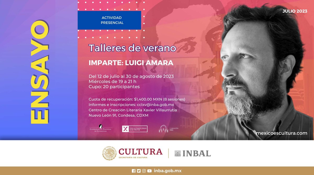 bellasartesinba's tweet photo. ¿Te gusta escribir, pero no sabes por dónde empezar? ✍️

Conoce los talleres de verano que la @literaturainba tiene para ti. 👇

¡No lo pienses más e inscríbete! 😉 https://t.co/UM8lzWvI6A