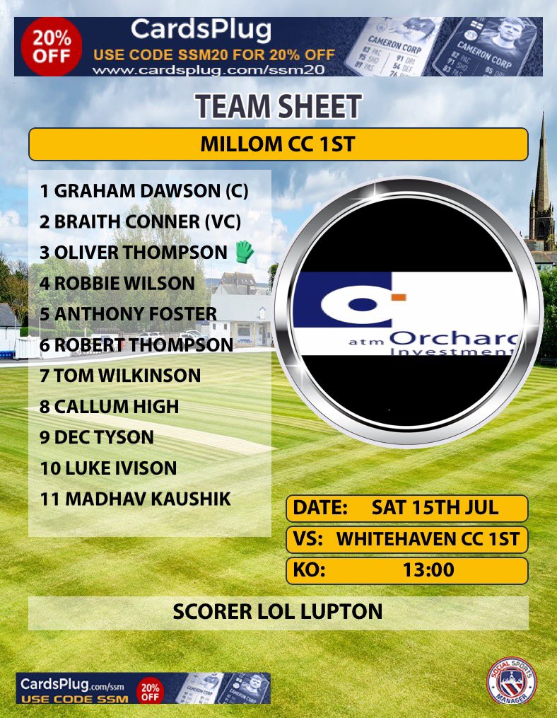 Millom Cricket Club tweet media