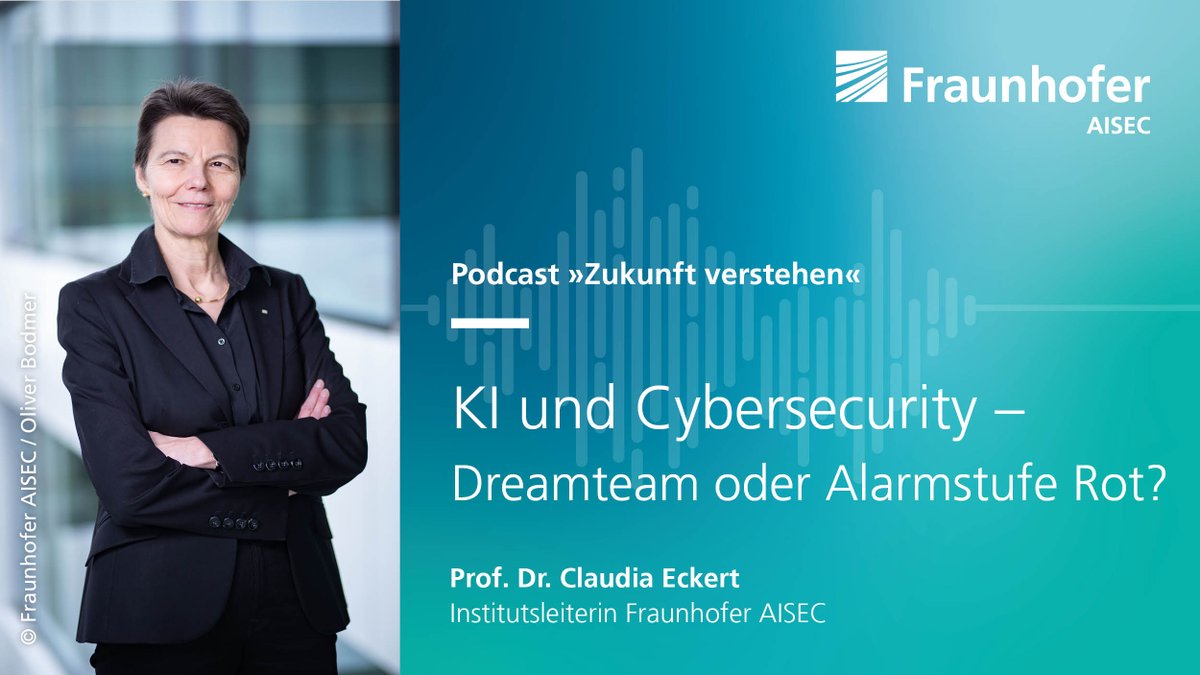 Keine KI-Horrorszenarien – im Podcast von <a href="/Cisco_Germany/">Cisco Germany</a> sprechen Prof. Dr. Claudia Eckert &amp; <a href="/SaschaLobo/">Sascha Lobo</a> über #generativeKI wie #ChatGPT, #Cybersicherheit, Kreativität, Verständnis &amp; Kontrolle.
Statt Ängste zu schüren, gestalten wir #KI konstruktiv mit.

open.spotify.com/episode/1UHTgW…