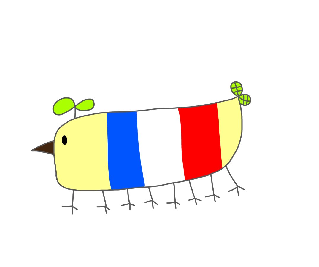 pitako81sub's tweet photo. 今日はフランス革命記念日ということで長ヒヨコちゃんに模様がトリコロールに‼︎
���日は10以上のいいねありがとうございます😊今後とも宜しくお願いします‼︎
#長ヒヨコちゃん #イラスト #キャラクター #Longchick #みんなで楽しむTwitter展覧会 #フランス建国記念日 https://t.co/rE4oJ055j2