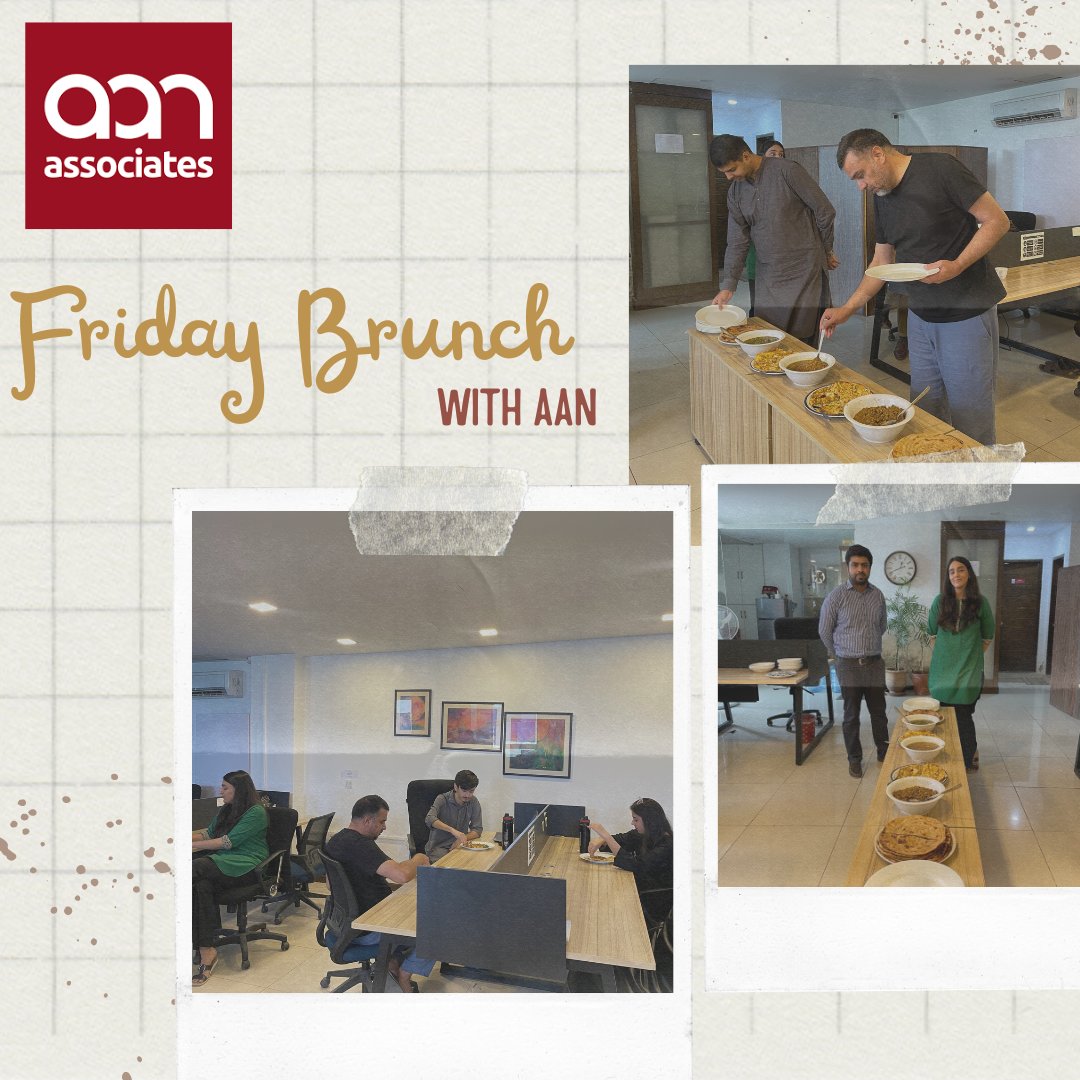 InfoAAN's tweet photo. Brunching the Desi Way! 🍽️

Time to turn our lunch hour into #mouthwatering desi brunch! Our #colleagues took a break from #work, savored #delicious flavors, and #recharged for the #weekend ahead over a #delightful spread of desi delicacies.

#AANAssociates #OfficeBrunchSeries https://t.co/17kiXVup3p