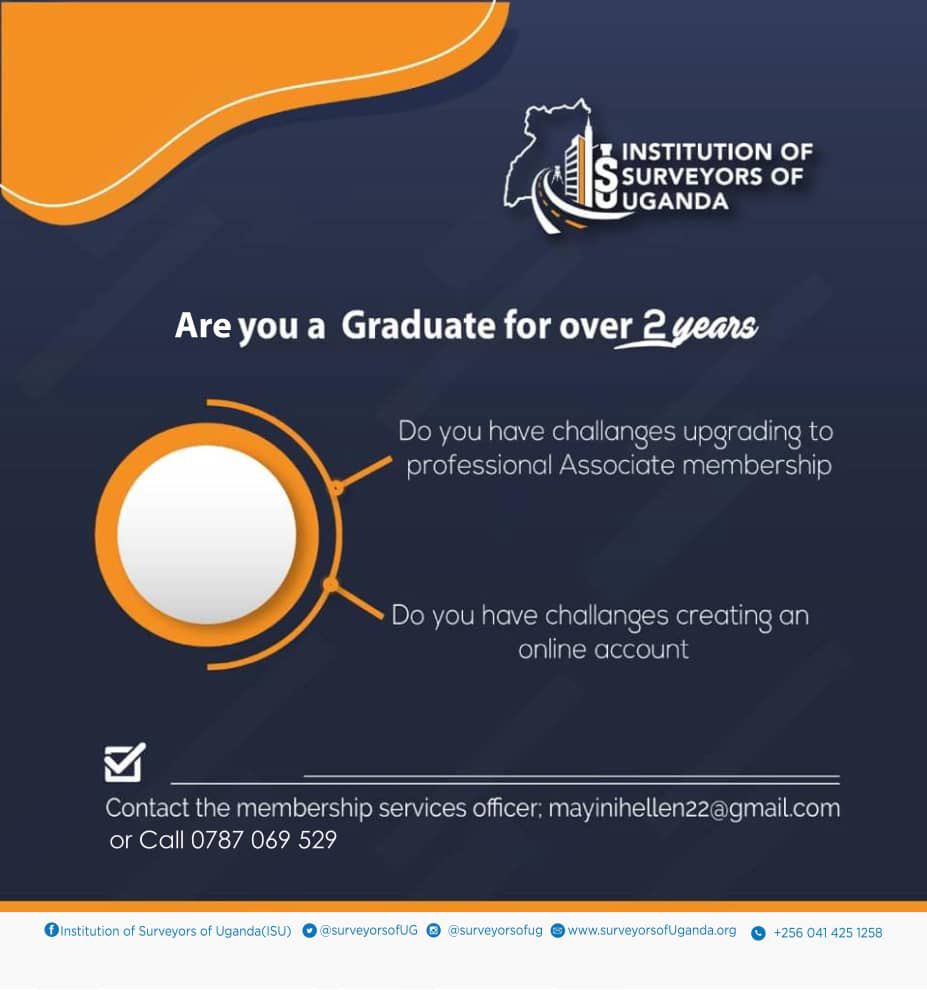 For all difficulties upgrading from Graduate membership to professional Associate membership, reach out to membership services officer.