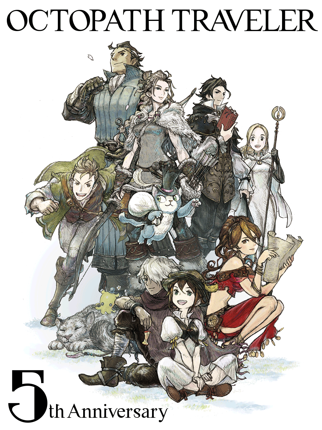 OC] Happy 5th Anniversary to Octopath Traveler! 🥳🎉🎊 Thanks for all the  great memories 🥰🥺💝🫶 : r/octopathtraveler