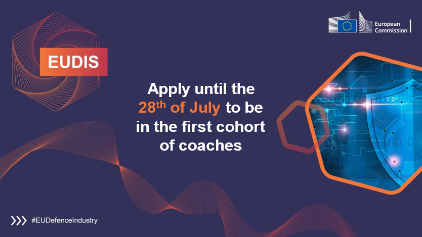 We just launched the Call for the EU Defence Innovation Scheme coaching service❗️ #EUDIS Coaches will guide defence #SMEs and support their growth in the sector🛡️📈 If you are interested in becoming a coach, read more & register at👇 eudis-coaching.eu #EUDefenceIndustry