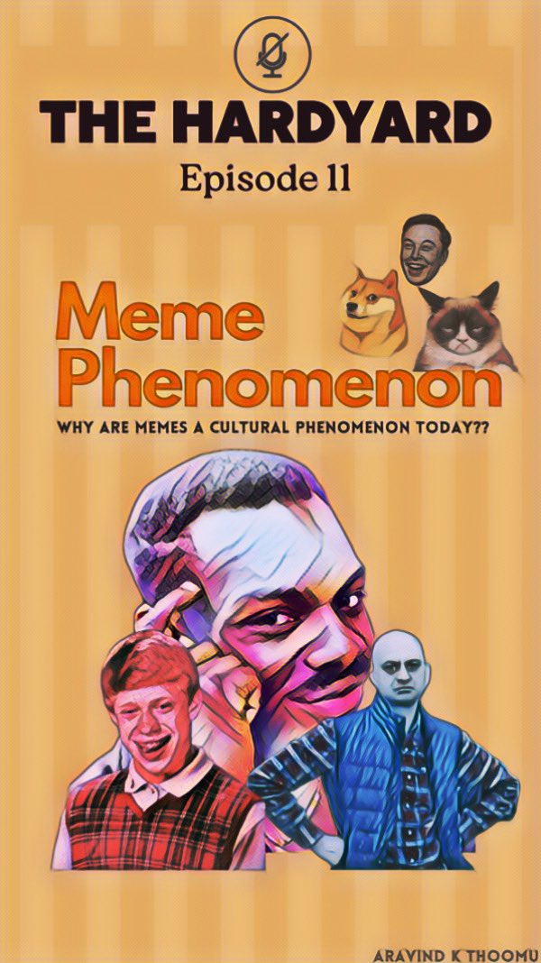 AravindSPodcast's tweet photo. Memes are set to take over the show on Monday. Who’s tuning in?? https://t.co/QP8086gogO
