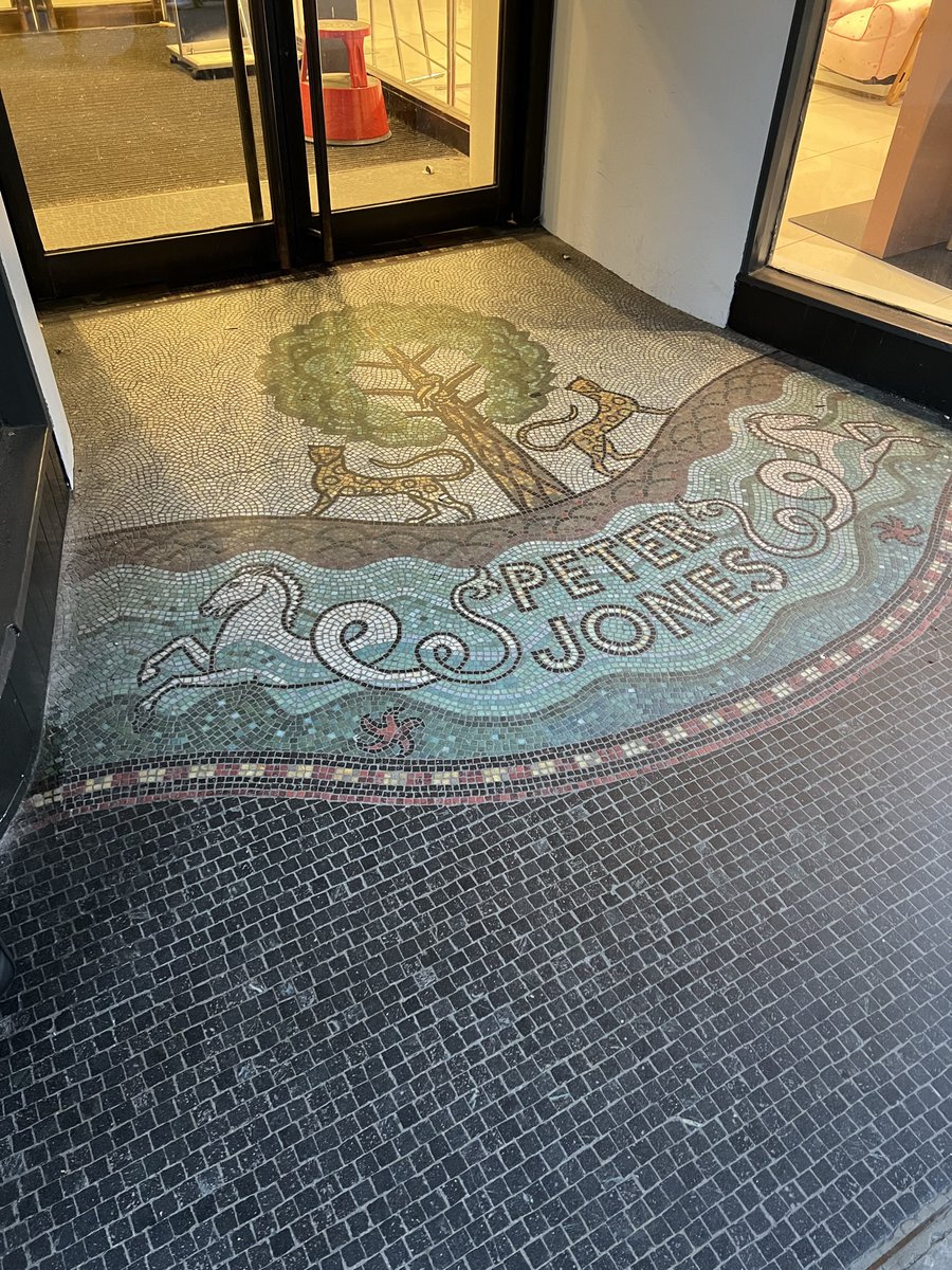 Another #mosaic #renovation project completed!

We carried out replacement and cleaning work to the mosaics at the Cadogan Gardens entrance of the Peter Jones &amp; Partners department store, in Sloane Square, London.
More about the project: wbsimpsonsons.co.uk/peter-jones-pa…