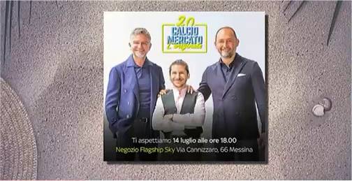 digitalsat_it's tweet photo. La squadra di #SkyCalciomercato, vi aspetta alle 18 al negozio Flagship @SkyItalia  a #Messina in Via Cannizzaro 66 

@SkySport  #SkySport @alebonan, @DiMarzio , @fains, @NOWTV_It #LOriginale https://t.co/eOGU64hn9C