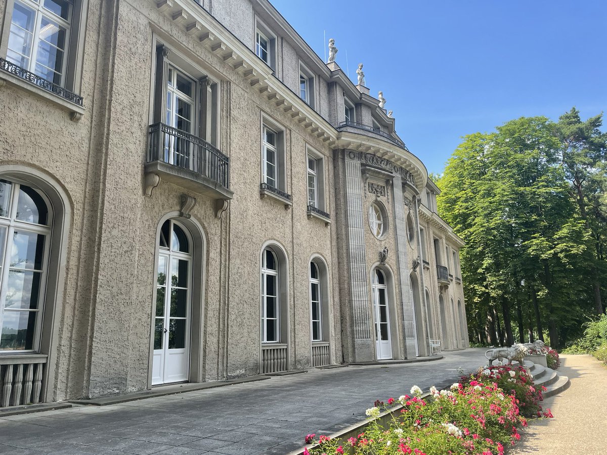 TaptonHistory's tweet photo. Next stop, the House of the Wannsee Conference, for an examination of the events surrounding the Nazi’s Final Solution. #taptonhistoryontour #berlin2023 https://t.co/tRrj1hpveZ