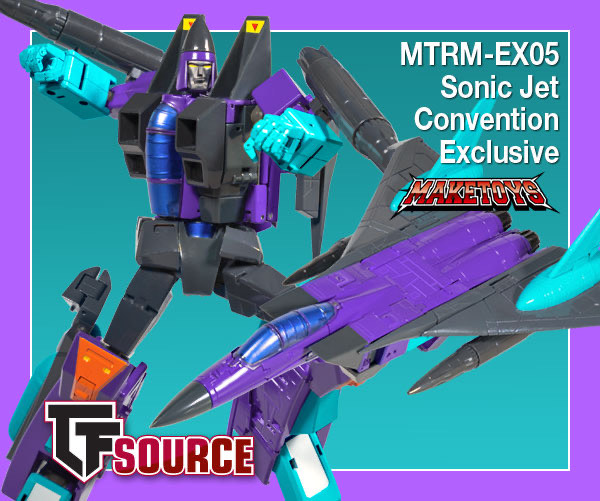 tfconofficial's tweet image. #TFcon is happy to reveal the #TFsource #TFconToronto 2023 exclusive #MakeToys MTRM-EX05 Sonic Jet which will be available to attendees at the TFsource booth.

The price will be $215 CAD and limited to 300 pieces worldwide.

Tickets still available at tfcon.ca