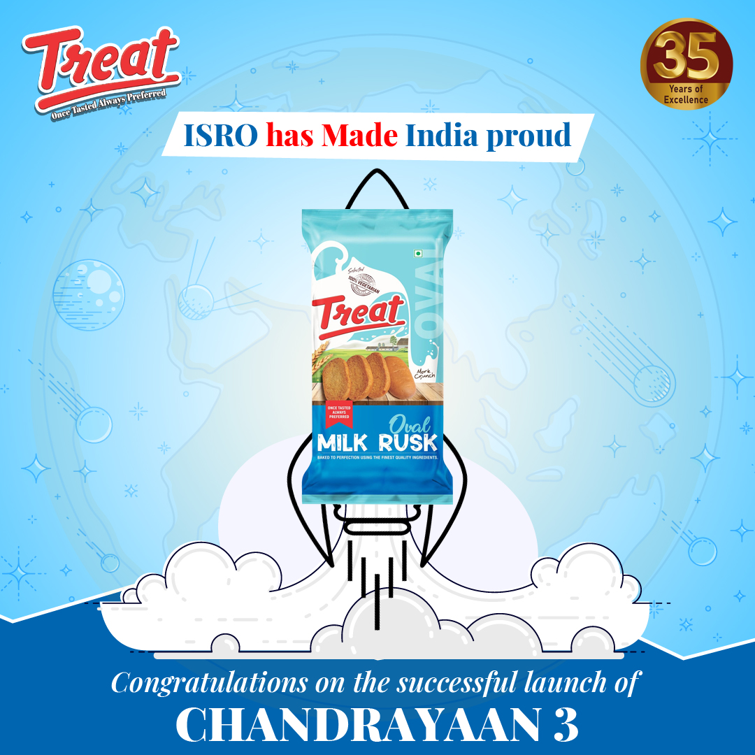 treat_rusks's tweet image. ISRO Has Made India Proud. 
Congratulations On The Successful Launch of Chandrayaan 3 

#Chandrayaan3 #ISRO #IndianSpaceResearch #MoonMission #SpaceExploration #LunarMission #IndiaInSpace #SpaceScience #MoonExploration #ISROMissions