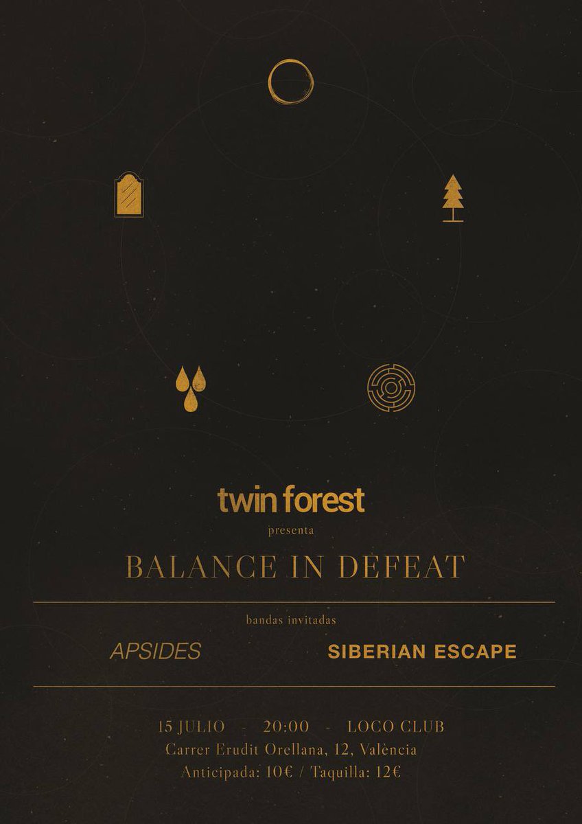 SiberianEscape's tweet photo. Somos unos flipaos, sabemos que nadie nos lee, pero vamos a hacer un hilo porque estamos muy contentos de que mañana volvemos a València para dar la batalla en la presentación de BALANCE IN DEFEAT, discazo de @twinforestband. 

Aquí el cartel ⬇️ https://t.co/3gM9bStk7m