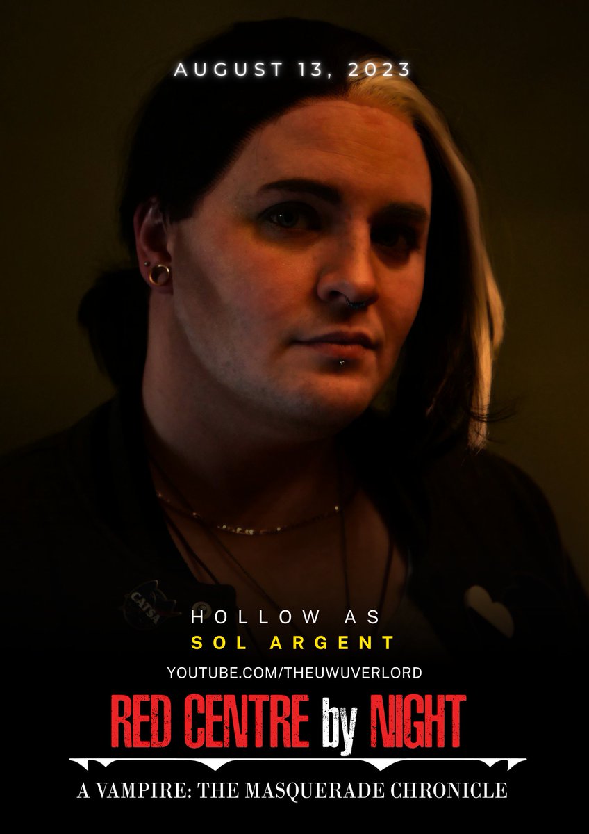 RedCentreVTM's tweet photo. Starting off Season 2 of Red Centre by Night!

We got @thewildchilde, playing the role of Sol Argent, the Caitiff within the Camarilla Coterie of this Chronicle.

#vampirethemasquerade #vtm #vamily #camarilla #redcentrebynight #rcbn https://t.co/iMUWbCaKJg