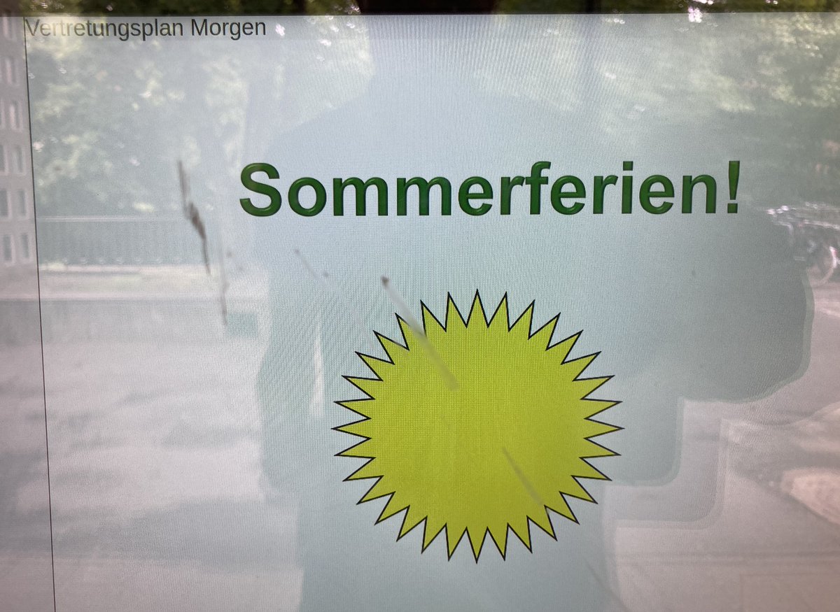 #twlz @Diercke <a href="/InitiativeSiA/">Schule im Aufbruch</a> 
Der schönste Vertretungsplan des Jahres! Schöne Ferien! 😎👍🏼
