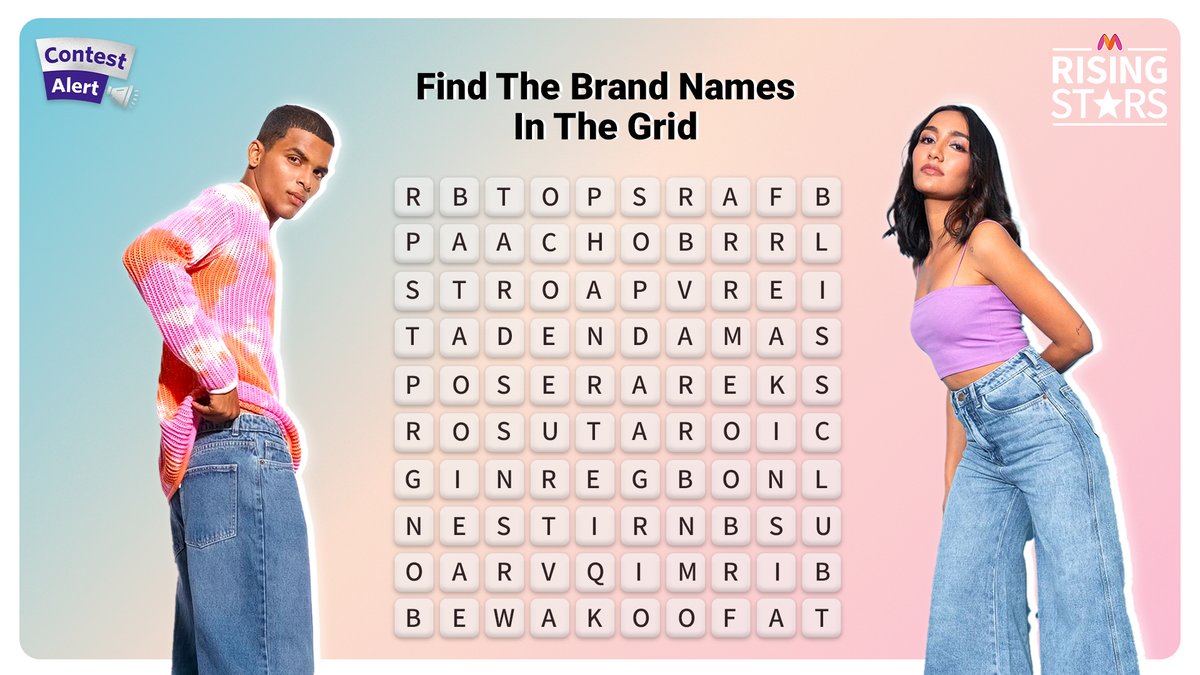 Childhood memories triggered! It’s time for some puzzle trouble! 🧩 Spot the brand names & comment them below to WIN the Myntra Gift Voucher of Rs. 10K! 1 winner only. Use #MyntraRisingStars + follow @myntra to qualify Hint: All brands are ⭐️ Myntra Rising Stars ⭐️ #Contest