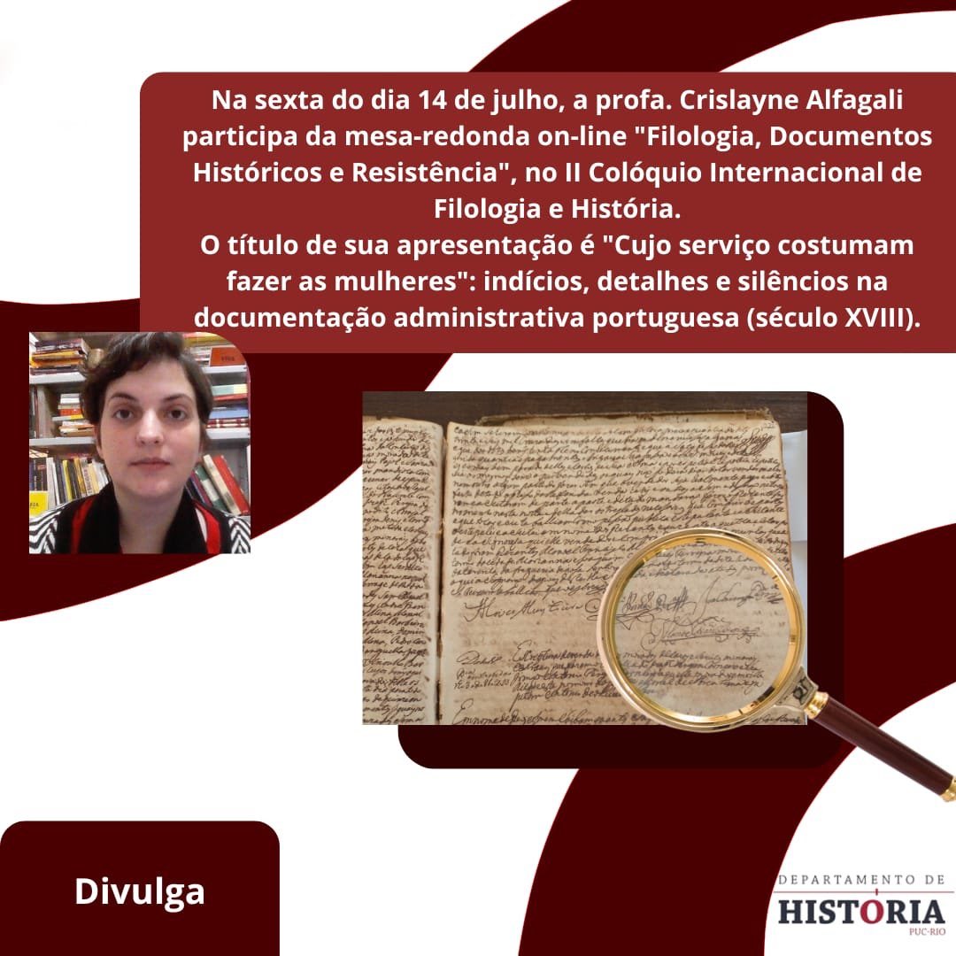historiapucrio's tweet photo. Lembrete: hoje, logo mais às 10h. https://t.co/5SLR1Fn9ef