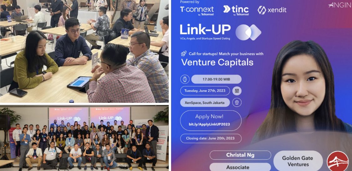 Thrilled to share that our Indonesia Associate, Christal Ng, recently participated in the 'Link-Up' Speed Dating Event in Jakarta, where she had the opportunity to meet with 50 exceptional startups, carefully selected from a total of 500+ applicants.

The event, organised by