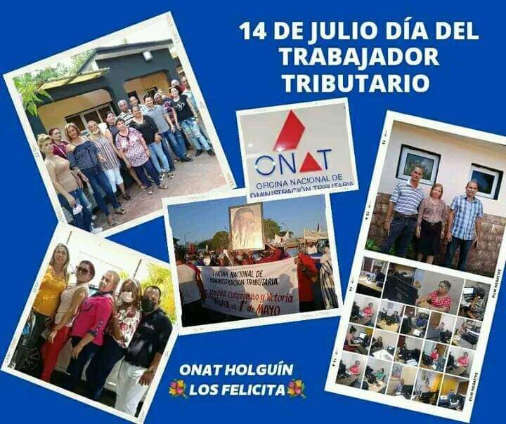 Felicidades para todos los trabajadores tributarios este 14 de Julio en que celebran su día. El aporte para todos también decide. <a href="/DiazCanelB/">Miguel Díaz-Canel Bermúdez</a> <a href="/DrRobertoMOjeda/">Dr. Roberto Morales Ojeda</a> <a href="/emimundo/">Emimundo</a> <a href="/RogerRamirez82/">Roger Ramírez Muñoz</a> <a href="/milagrosyanet83/">@milagrosyanet83</a> <a href="/PedroEmilioRey2/">Pachy🇨🇺</a> <a href="/CuetoCobas/">Mireldis Cobas Cueto</a>