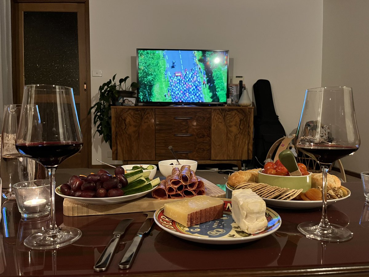 We’re ready! #sbscycling #fromagefriday #couchpeloton @SBSSportau @mwkeenan @Bridie_OD