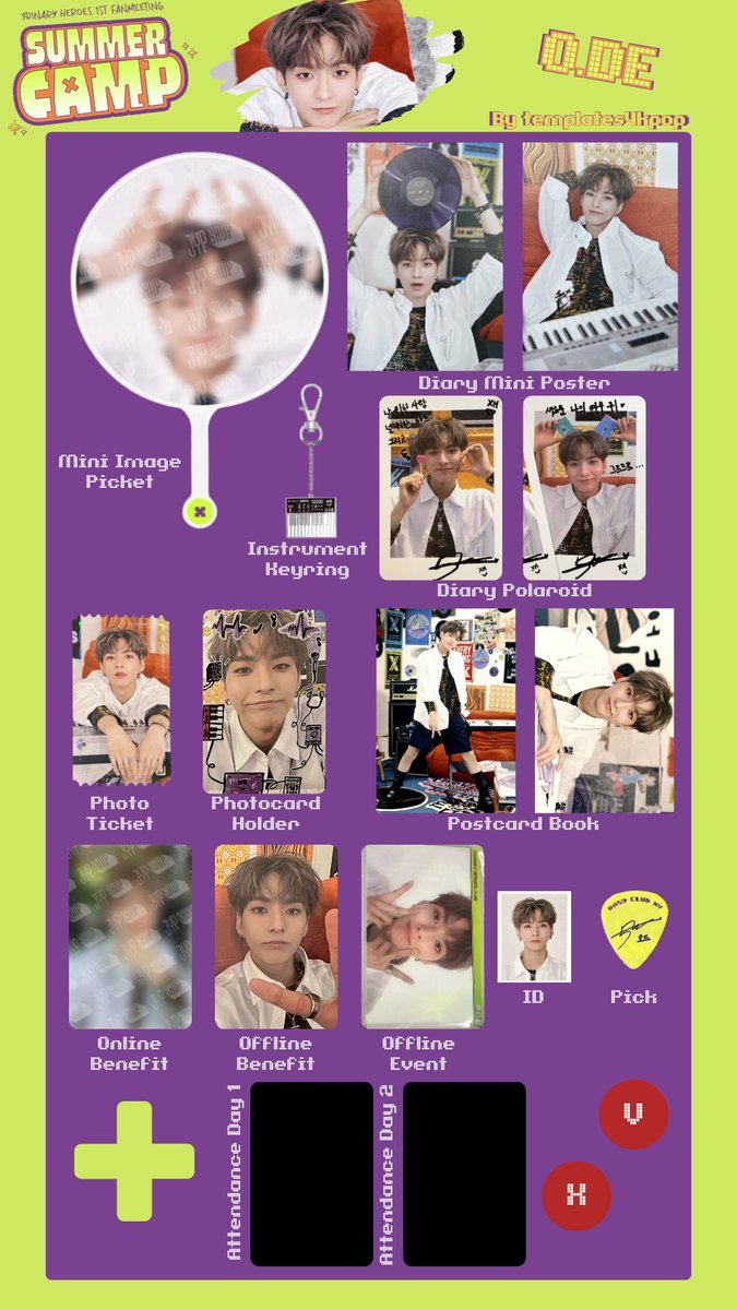 Xdinary Heroes 1st fanmeeting summer camp photocard pc member