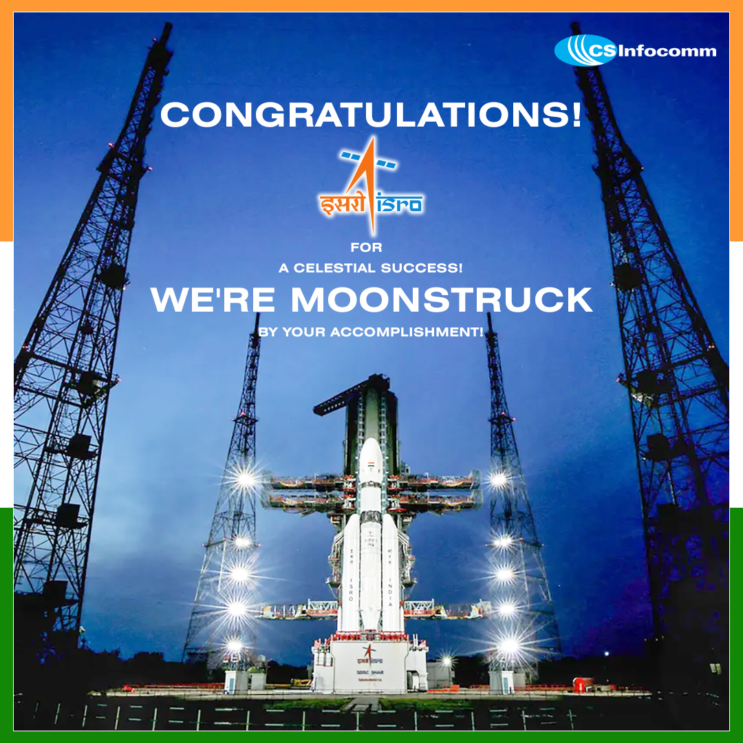 CSInfocomm's tweet photo. Congratulations! @ISRO
#TeamCSInfocomm Congratulates you on a Celestial Success!
We're Moonstruck by Your Accomplishment!
#ISRO #chandrayaan3 #SuccessfulLaunch https://t.co/zKSDDcSMCD