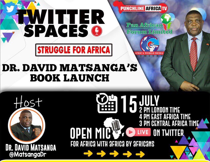 MatsangaDr's tweet photo. THE FIRST BOOK IS HERE- The final long journey  starts on 15 July 2023  for the launch  of  of my book.Many  other books I have written over years will be flowing from Tomorrow.Join me to WITNESS -Live on both platforms TWITTER SPACE and ZOOM WEBNAIR.Thanks. Check your time zones https://t.co/7Qw1JKs4p2