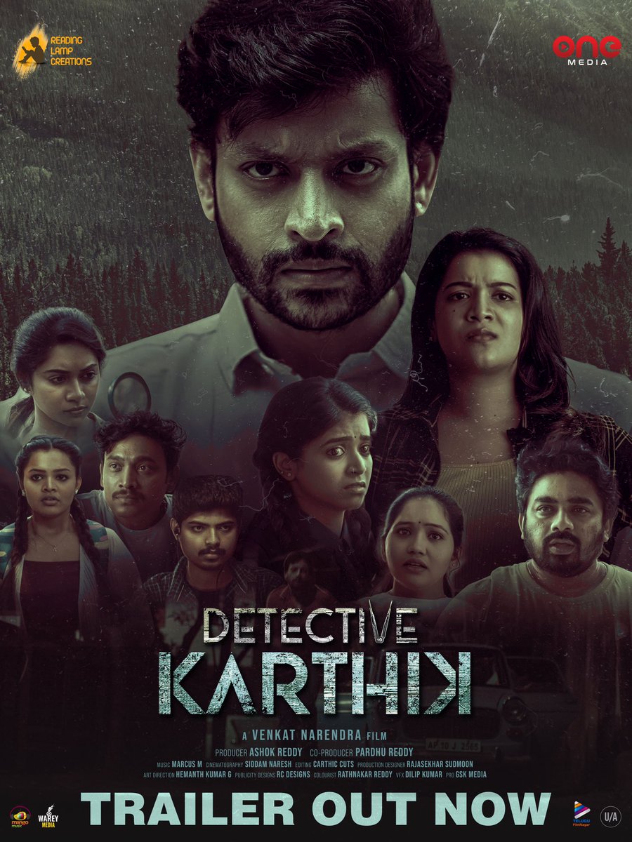 Telugu FilmNagar (@telugufilmnagar) on Twitter photo Did Karthik find answer to the clueless case ❓
An edge of the seat thriller that will surely engage & arrest you 🧐
#DetectiveKarthik Trailer Out Now ▶️ youtu.be/rVfCavOB_nQ
<a href="/RajathRaghav/">rajath raghav</a> <a href="/GoldieNissy/">Goldie Nissy</a> #MadeeVJ <a href="/VenkatNarendra/">venkata narendra</a> <a href="/MarcusM/">Marcus Vinícius</a> #ReadingLampCreations <a href="/MangoMusicLabel/">Mango Music</a> Did Karthik find answer to the clueless case ❓
An edge of the seat thriller that will surely engage & arrest you 🧐
#DetectiveKarthik Trailer Out Now ▶️ youtu.be/rVfCavOB_nQ
<a href="/RajathRaghav/">rajath raghav</a> <a href="/GoldieNissy/">Goldie Nissy</a> #MadeeVJ <a href="/VenkatNarendra/">venkata narendra</a> <a href="/MarcusM/">Marcus Vinícius</a> #ReadingLampCreations <a href="/MangoMusicLabel/">Mango Music</a>