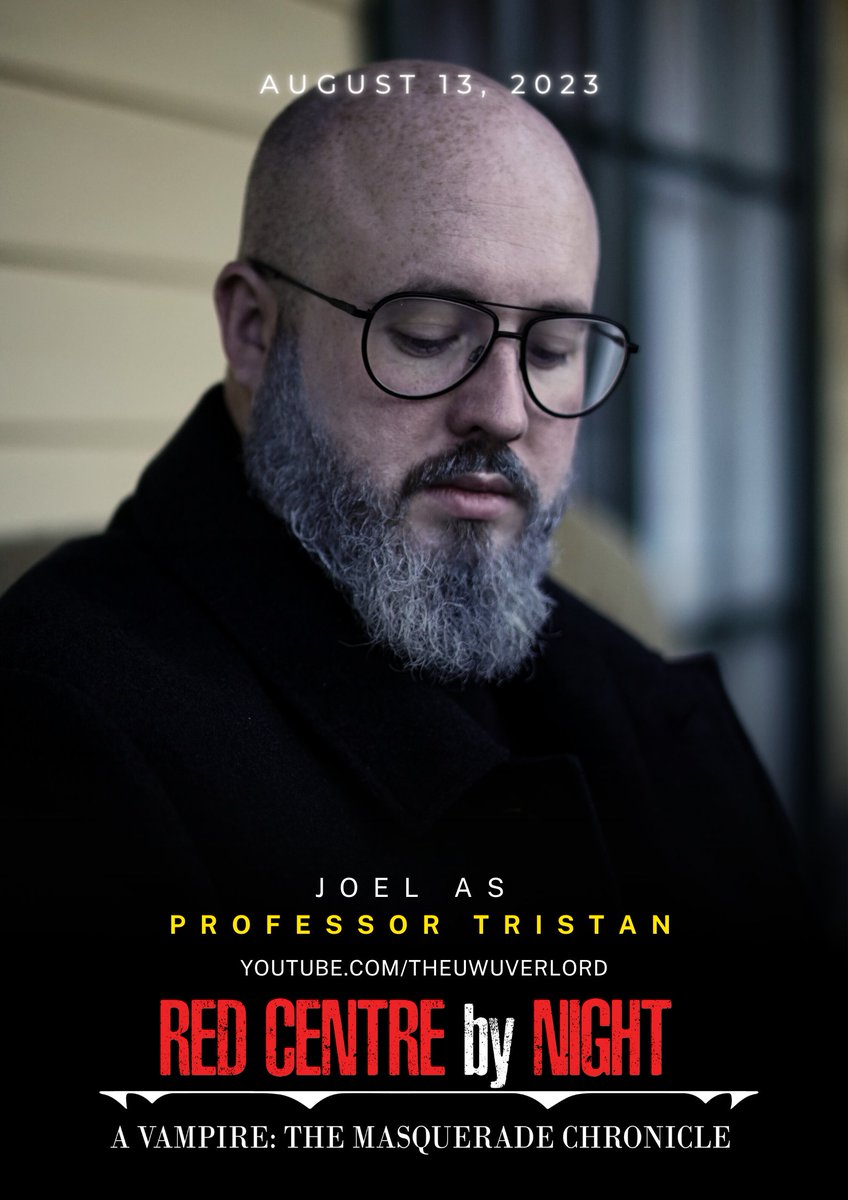 RedCentreVTM's tweet photo. Curiousity to learn something new should be the priority.

We got @MrLoreman, playing the role of Professor Tristan, the Head Inquisitor within the Second Inquisition Cell of this Chronicle.

#vampirethemasquerade #vtm #vamily #SI #redcentrebynight #rcbn https://t.co/loQxmJgD0g