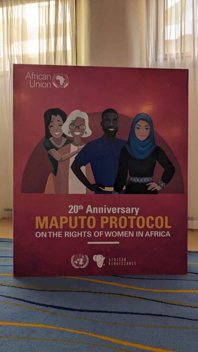HajerGueldich's tweet photo. Delighted to participate in my capacity of AUCIL Chairperson to the 20th anniversary of the Maputo Protocol on women's rights: Diplomatic Advocacy Breakfast, today Friday 14th July 2023 in Nairobi, held by the African Union Commission
#Maputo Protocol #AUC #ACPHR #AfCPHR #AUCIL https://t.co/oDmRnRTtE8
