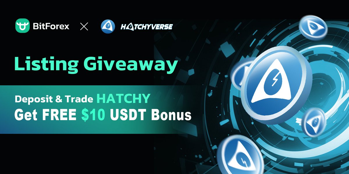 BitForex (@bitforexcom) on Twitter photo 💎Giveaway Time💎
🎉The new round of #Giveaways is here with BitForex ✖️<a href="/Hatchyverse/">Hatchyverse</a>
🎁 FREE $10 USDT Bonus!
🔗Event details: rb.gy/tna3j
📅 Event Period:2023/07/14 16:00 - 2023/07/28 16:00 (GMT+8)
#Giveaway #event #HATCHY #BitForex 💎Giveaway Time💎
🎉The new round of #Giveaways is here with BitForex ✖️<a href="/Hatchyverse/">Hatchyverse</a>
🎁 FREE $10 USDT Bonus!
🔗Event details: rb.gy/tna3j
📅 Event Period:2023/07/14 16:00 - 2023/07/28 16:00 (GMT+8)
#Giveaway #event #HATCHY #BitForex