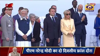 DDNewsRajasthan's tweet image. प्रधानमंत्री नरेन्द्र मोदी के मुख्य आतिथ्य में पेरिस के बेस्टील डे परेड में शामिल हुई भारत की तीनों सेनाओं की टुकडी। #PMModiInParis