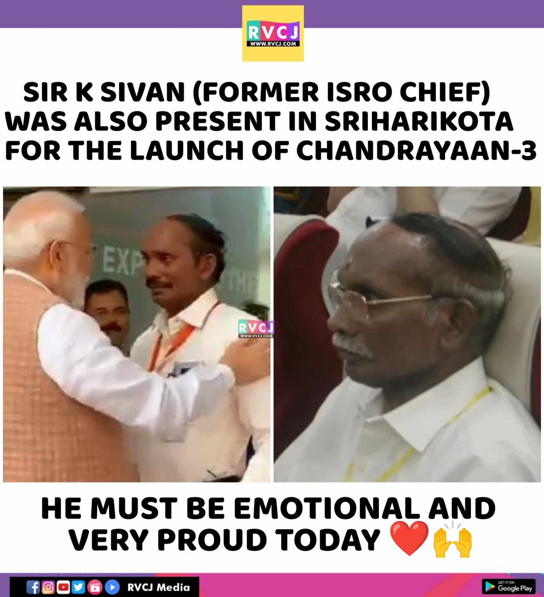 RVCJ_FB's tweet photo. Former ISRO Chief 
#Chandrayaan3 #ISRO https://t.co/ZwRm458vu7
