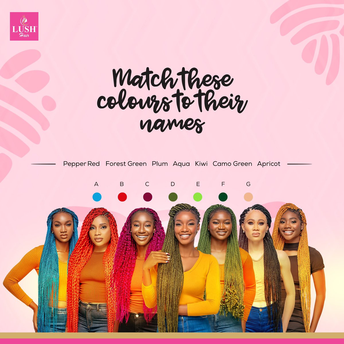 How many of the new Wow Braids colours do you know? 🤭💖

#LushHair
#BeBeautiful