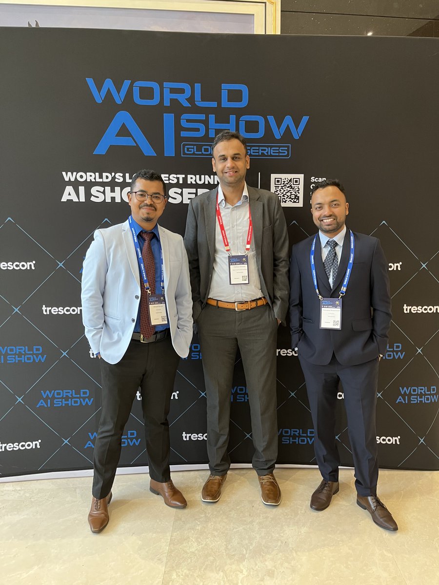 Ratnadeep_TV's tweet photo. Attended the World AI Show, 2023 held in Dubai as one of the tech exhibitors from India.
Here are a few moments from the event.
#worldaishow2023 #conference #ai #data #aiinhealthcare #healthcare #technology #TechVariable https://t.co/I7LOal1MAD