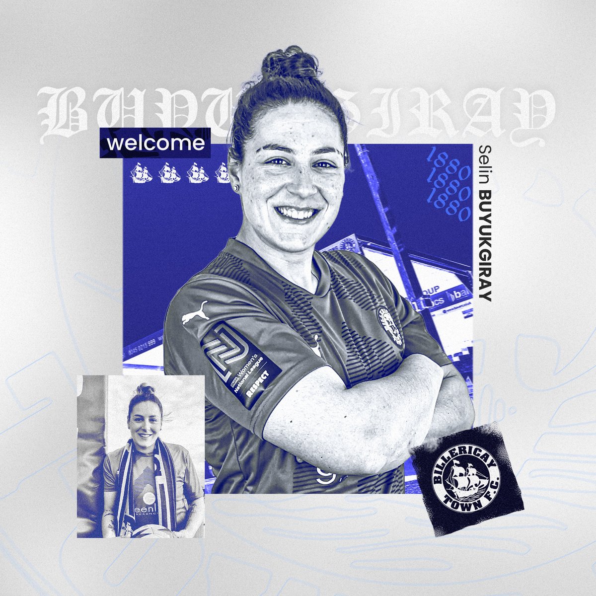 BTFCWomen's tweet photo. ππππΎπππ ππππππ΅
We are pleased to announce the signing of former Crawley Wasps captain Selin Buyukgiray!π
#WelcomeToBTFCW https://t.co/UqZMI1sKq2