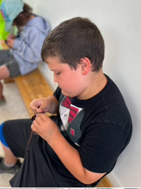 rdsbcodesummer1's tweet photo. Students worked very hard on their medicine pouches. This activity teaches perseverance, resilience, and patience. Miigwech. @OntarioSLP https://t.co/444QMhsbHp