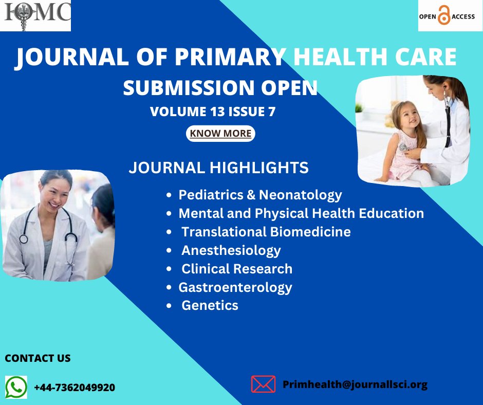 primarycare7's tweet photo. Attention Researchers! 
Expand your research reach and connect with millions of readers by publishing with us.
For more details visit now: https://t.co/vZCo3HdA1C
For making a valuable submission visit: https://t.co/5lHGsJdmK6
#primaryhealthcare https://t.co/3kDAJpXscq