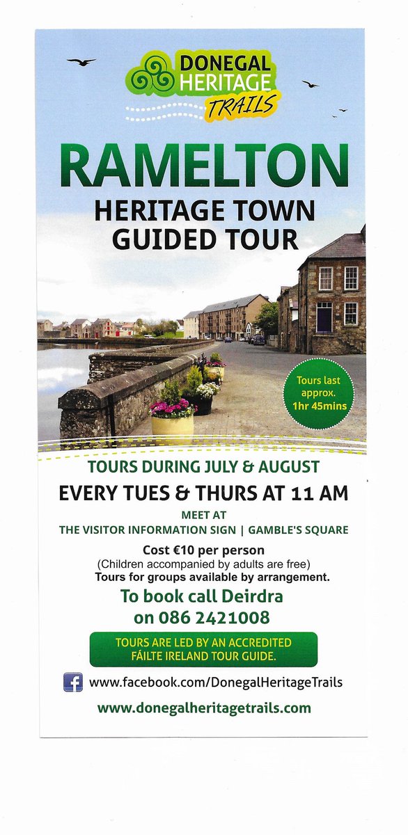 Discover the fascinating history of Ramelton on the Heritage Walking Tour every Tuesday &amp; Thursday at 11am