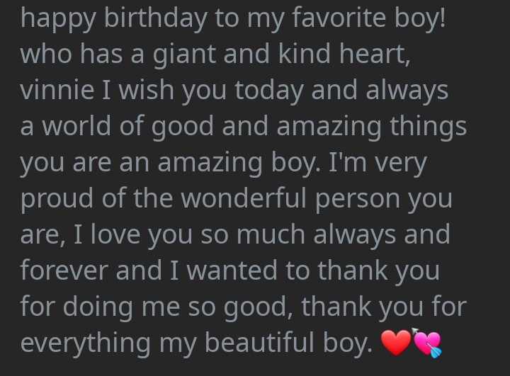 happy birthday to my favorite boy!! i love you always and forever.💙
<a href="/vinniehacker/">100T Vinnie</a>
