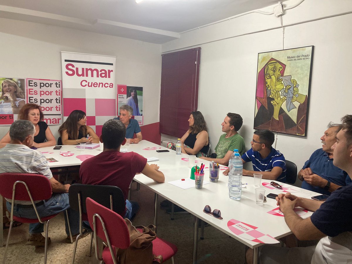 Sumar Cuenca (@sumar_cuenca) on Twitter photo 🚆 Ayer nos reunimos con la Plataforma en Defensa del Ferrocarril Público y Social de Cuenca para mostrarles nuestro compromiso con la reapertura y mejora del tren regional Madrid-Cuenca-Valencia tras la suspensión cautelar de la clausura por parte del Supremo. 🚆 Ayer nos reunimos con la Plataforma en Defensa del Ferrocarril Público y Social de Cuenca para mostrarles nuestro compromiso con la reapertura y mejora del tren regional Madrid-Cuenca-Valencia tras la suspensión cautelar de la clausura por parte del Supremo.