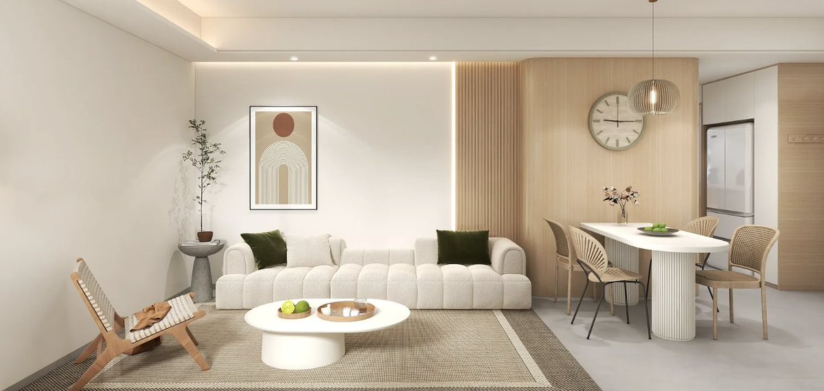 stez_83's tweet photo. 100m2 Creamy style apartment style interior design.

#interiordesign #interior #design https://t.co/VQmevfQS7v