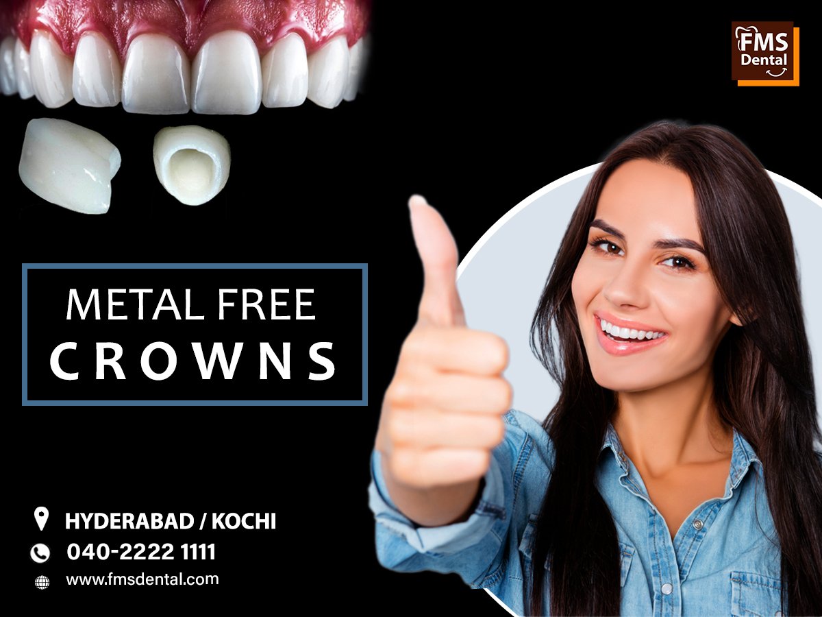 FMSDH's tweet image. At FMS Dental, our expert prosthodontists supervise the creation of #Zirconium #MetalFreeCrown using CAD-CAM technology. #ZirconiumCrown have superior aesthetics due to their natural tooth-like appearance, excellent biocompatibility, high strength and durability.
#dentalcare