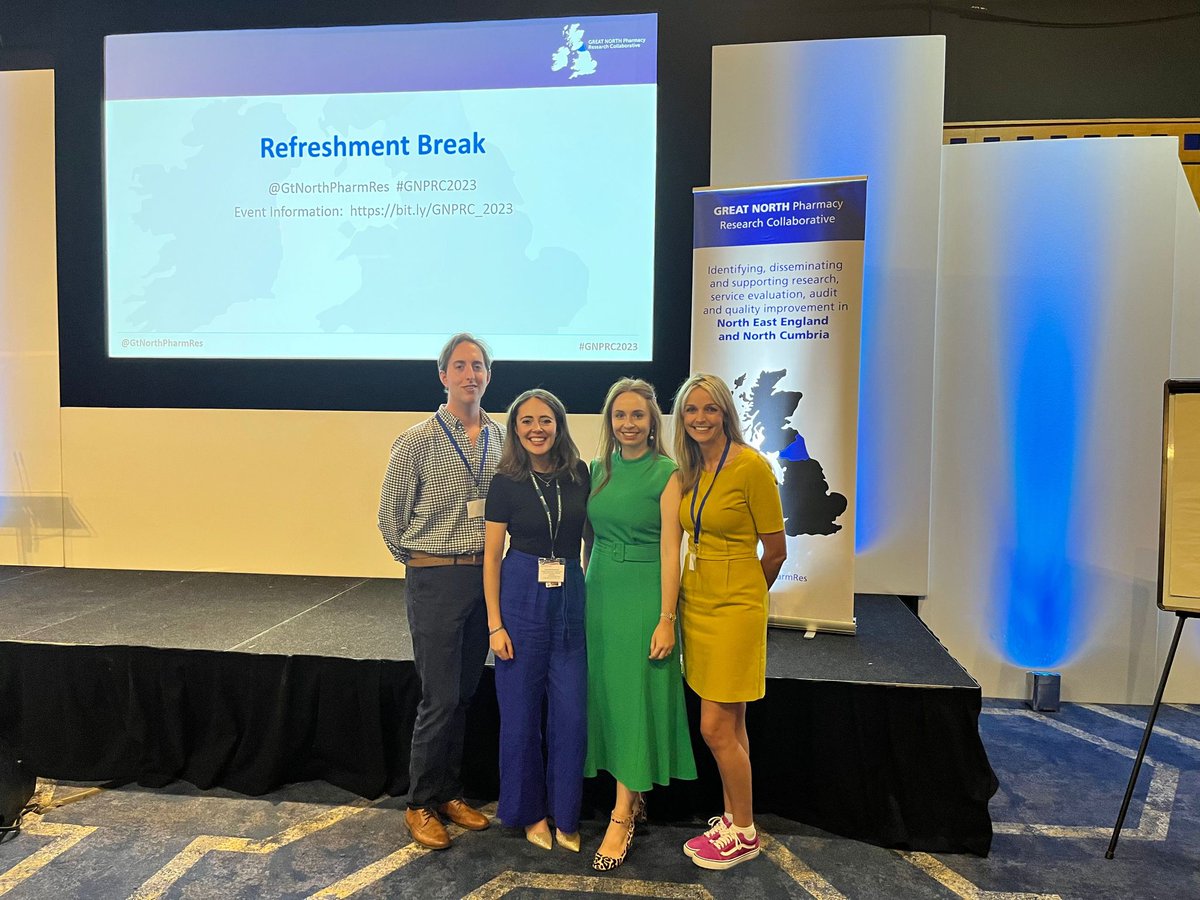 _CharlotteLucy_'s tweet photo. Great to see so much @NCL_Pharmacy representation at #GNPRC2023 @Taniastablets @AdamPRathbone @AnnaRobPharm and students 💊🤓🌟 https://t.co/Mh5uZxOMJy