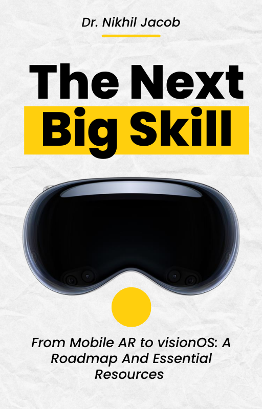 nikhilCreates's tweet photo. Just drafting out the cover now.  Coming soon (for free)...#visionOS #AppleVisionPro #MobileAR https://t.co/gGKDzjciVa