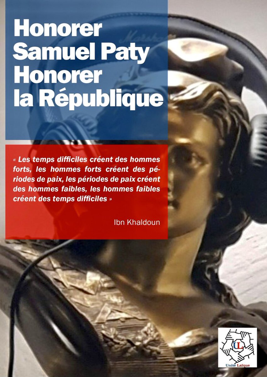 unitelaique's tweet photo. Bonne fête de la Nation républicaine, indivisible, laïque, démocratique 
et sociale !

#Republique #Liberte #Egalite #Fraternite #Laicite https://t.co/GxL8qCATh1
