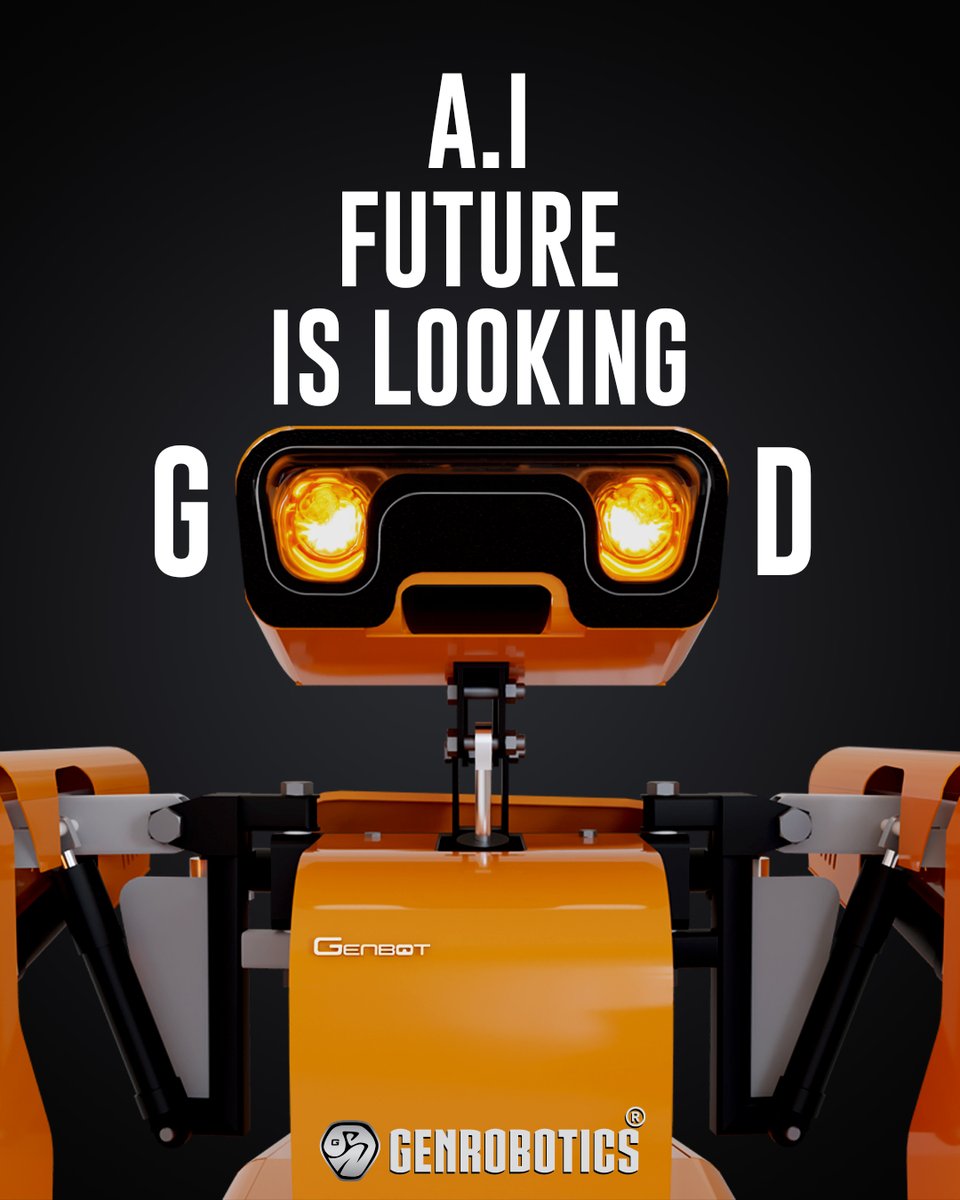 GenRobotic's tweet photo. Unlocking a better future with AI ๐
The future of AI shines bright โจ, paving the way for endless possibilities and remarkable advancements. Embracing Artificial Intelligence for a Safer Future for all ๐
#Genrobotics #GenRevolution #LimitlessPotential #AIpowered #Genbot https://t.co/I87WUnrUdV